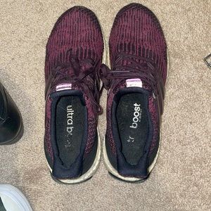 adidas ultra boost purple sneakers